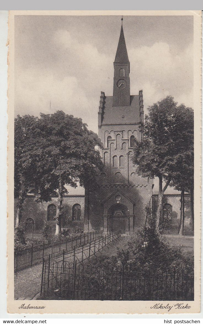 (45594) AK Aabenraa, Apenrade, Nikolajkirche, Vor 1945 - Nordschleswig