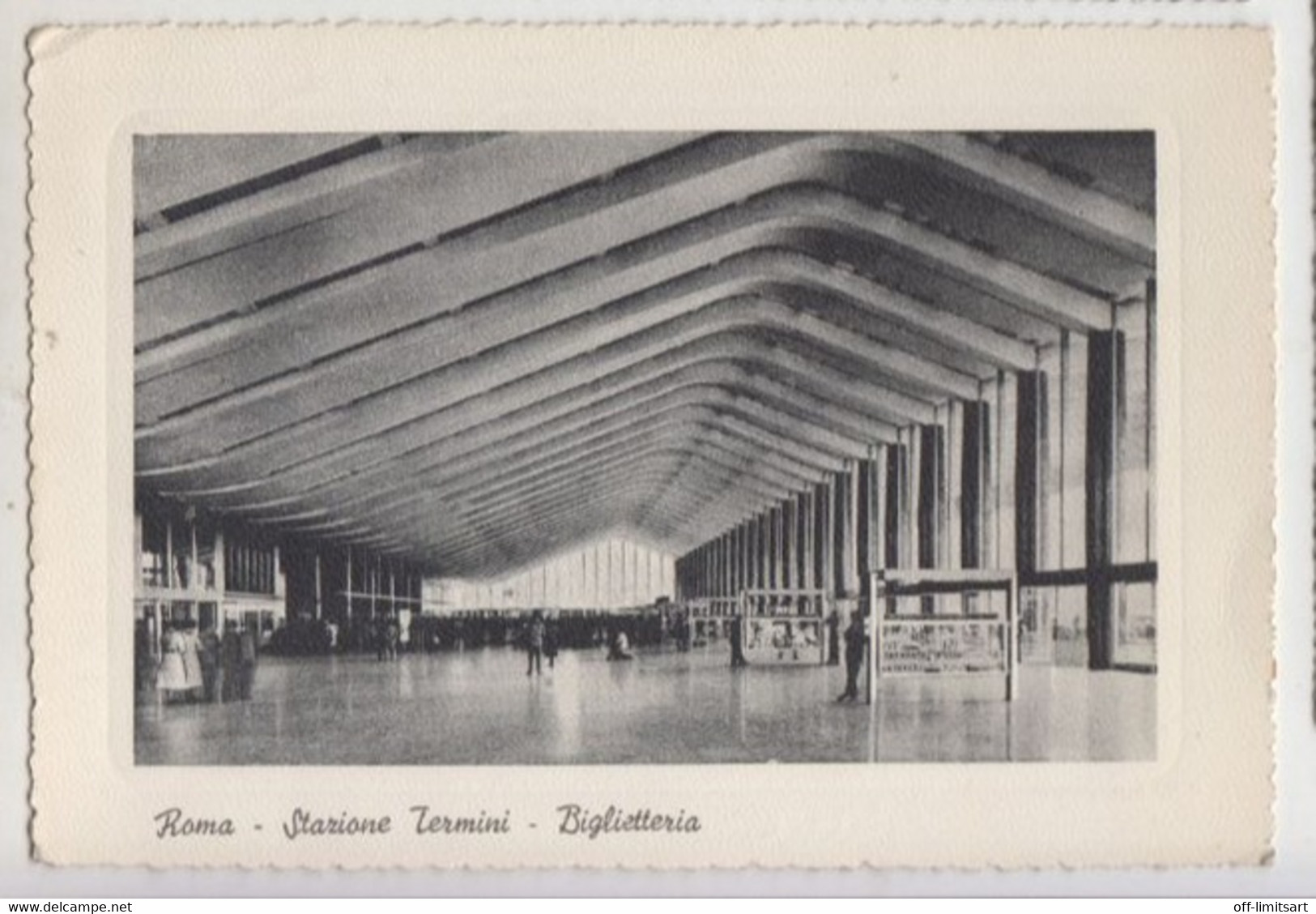 ROMA, Stazione Termini, Biglietteria - Cartolina Viaggiata  4/11/1963 - (589) - Stazione Termini