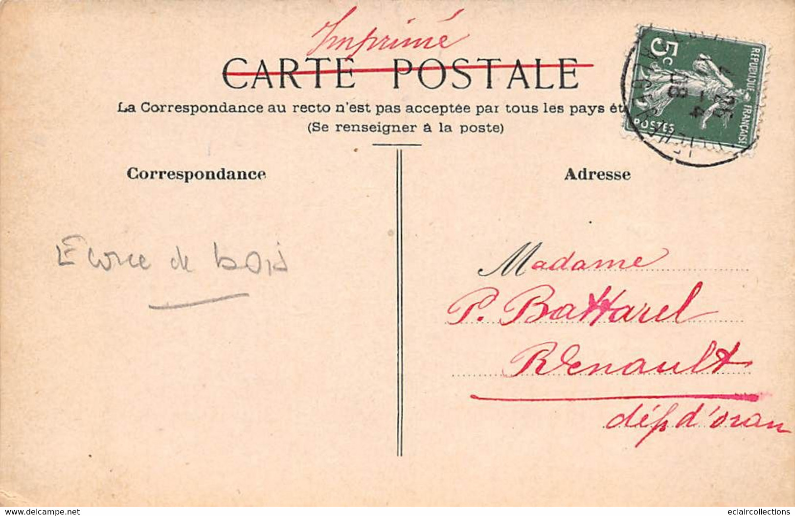 Thème. Carte Postale  Bois .Joyeuse Pâques  Muguets .     (voir Scan) - Autres & Non Classés