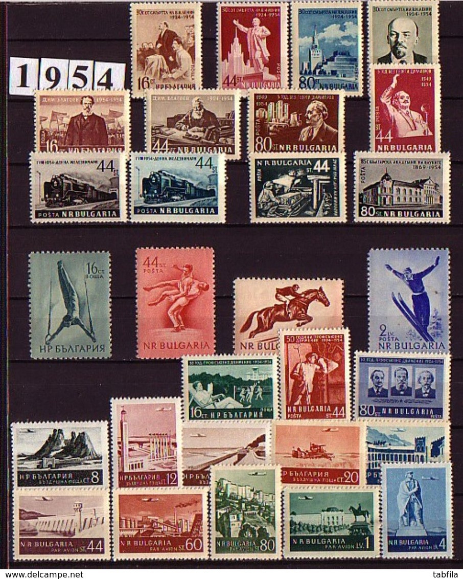 BULGARIA - 1950 - 1959 - Comp. ** - Mi 718 - 1151 Sans Bl Et Sans Non Dent. - Komplette Jahrgänge