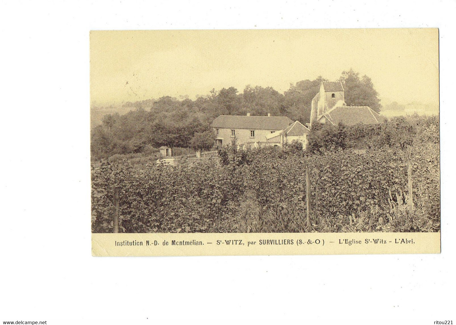 Cpa - 95 - Saint-Witz Par Survilliers - Institut N.D. DE MONTMELIAN - L'église - L'Abri - - Saint-Witz