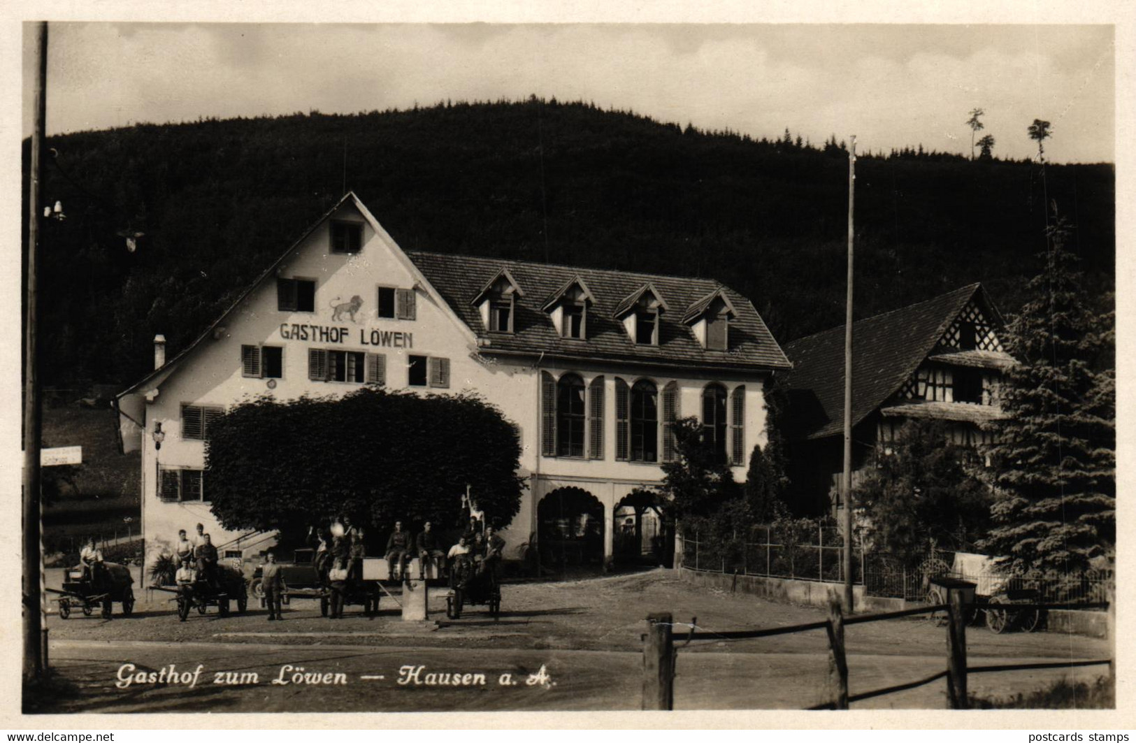 Hausen Am Albis, Gasthof "Zum Löwen", Um 1940/50 - Hausen Am Albis 