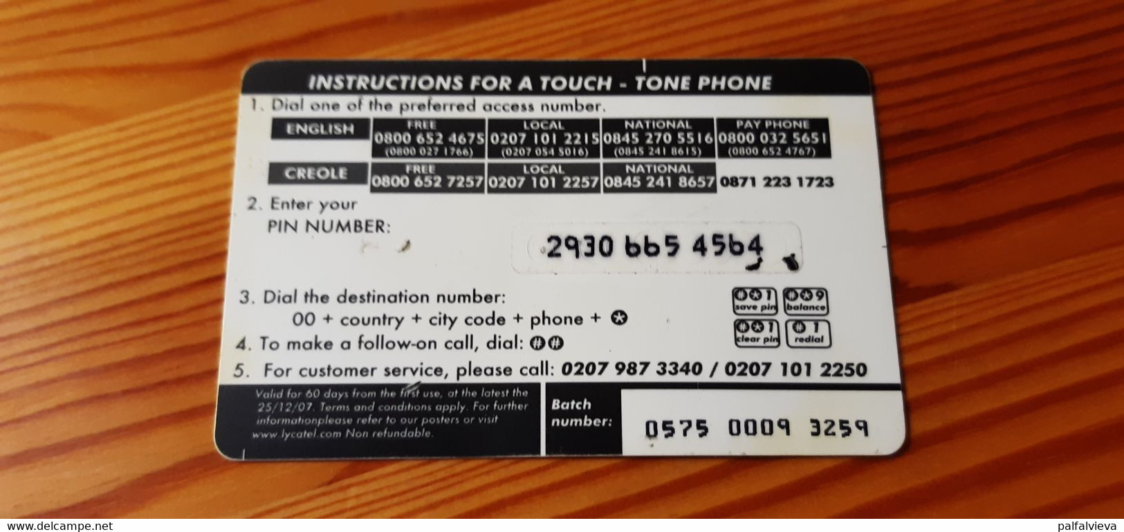 Lycatel Prepaid Phonecard Mauritius - Mauritius