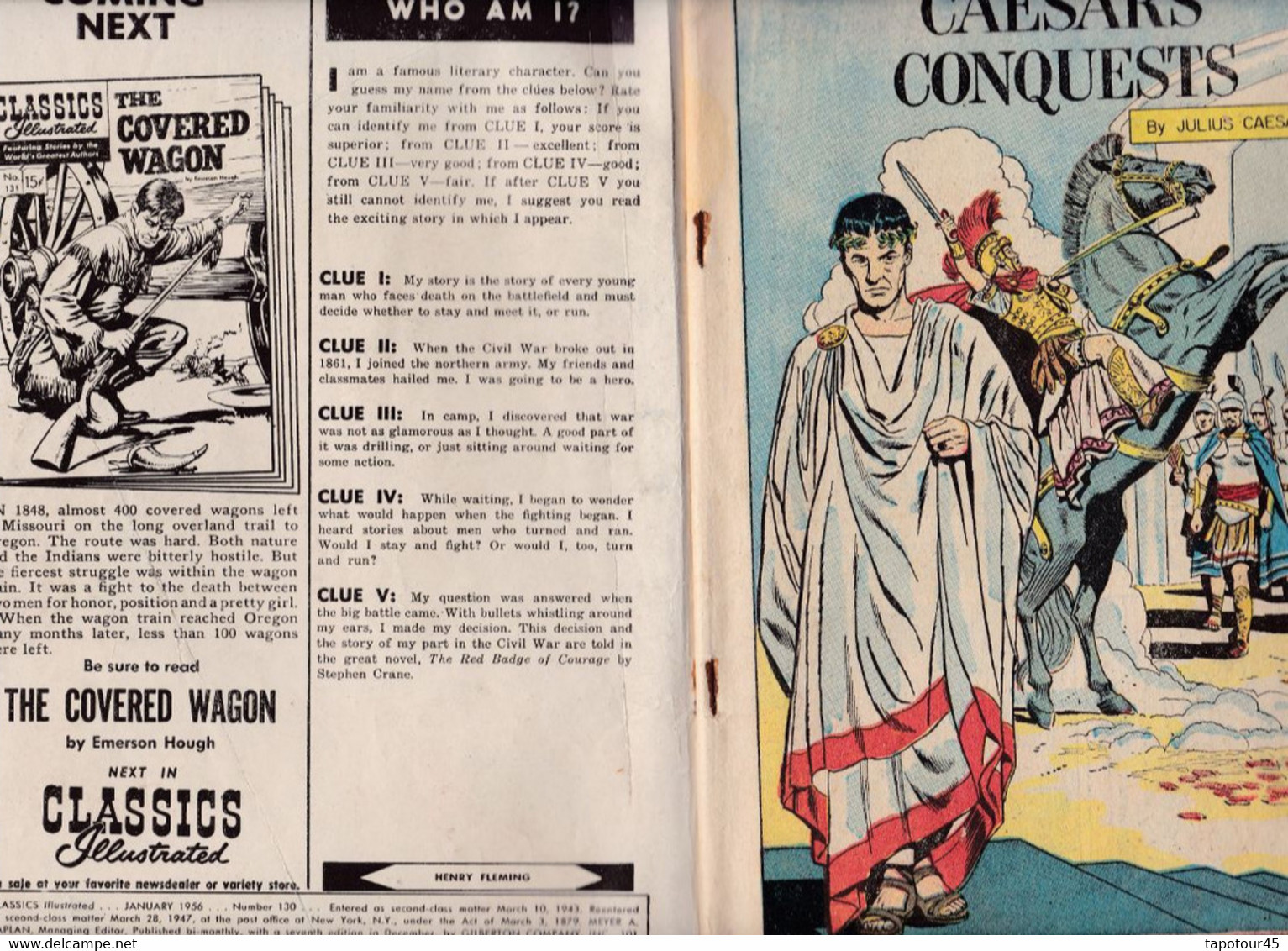 C 16) Revues > Anglais > "Classics Illustrated"1943 >Caesar's Conquests >  20 Pages 18 X 26 R/V N= 130 - Otros Editores