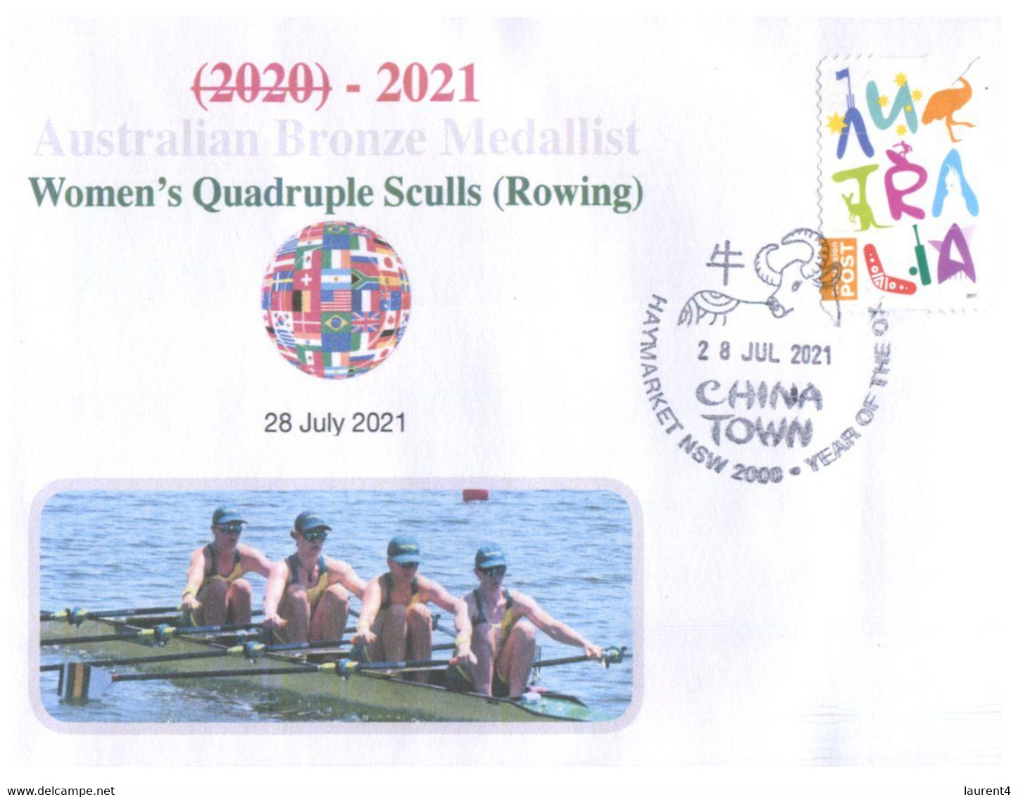 (VV 21 A) 2020 Tokyo Summer Olympic Games - Bronze Medal - 28-7-2021 - Women's Quadruple Sculls (Rowing) - Summer 2020: Tokyo