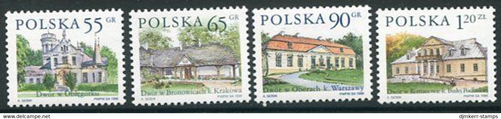 POLAND 1998 Definitive: Manor Houses MNH / **.  Michel 3695-98 - Nuovi