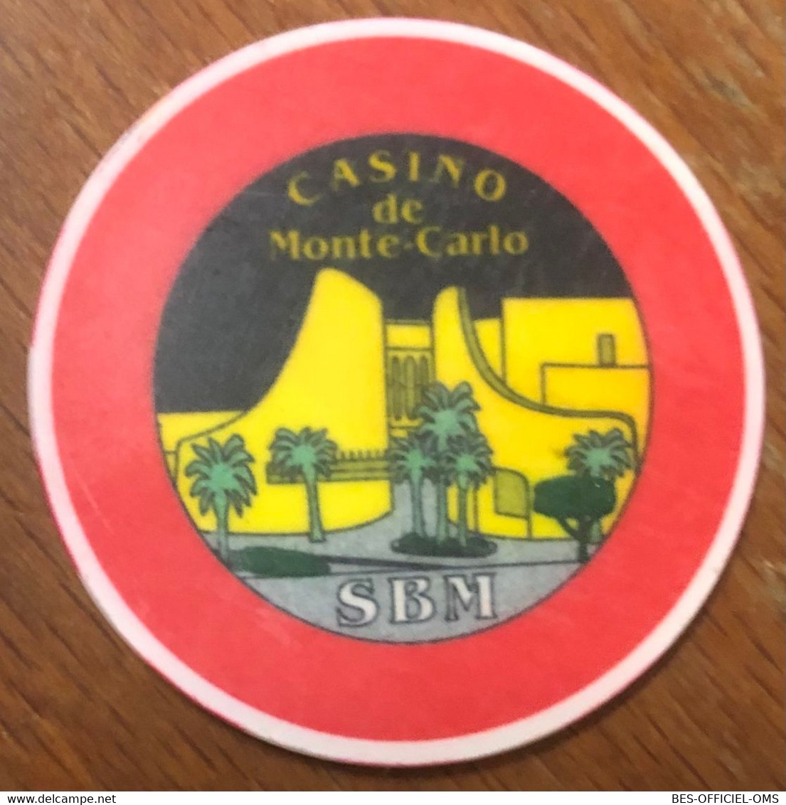 98 MONACO MONTE-CARLO CASINO SOCIÉTÉ DES BAINS DE MER JETON TOKENS COINS CHIPS GAMING - Casino