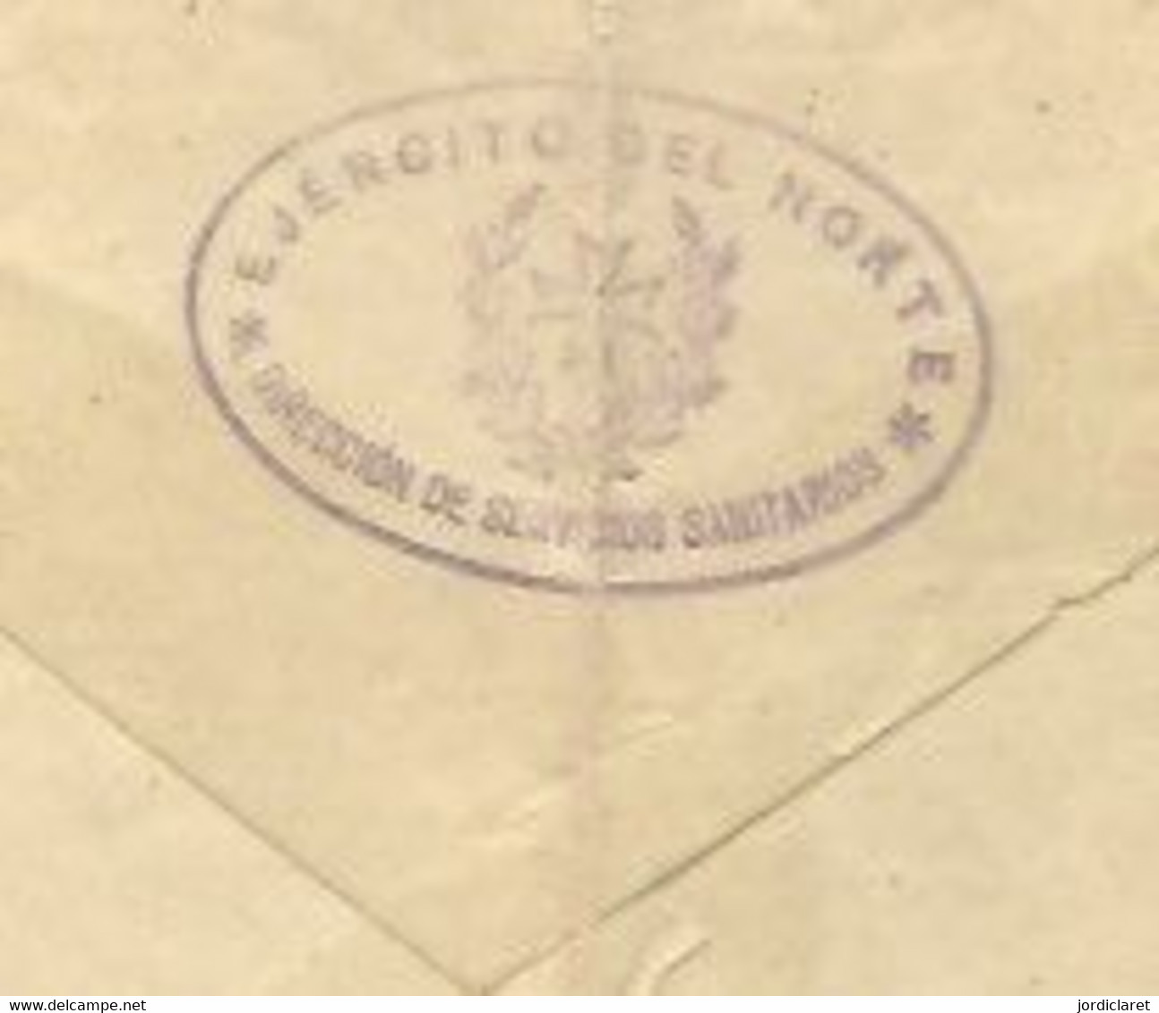 MARCA   EJERCITO DEL NORTE   SERVICIOS SANITARIOS - Military Service Stamp