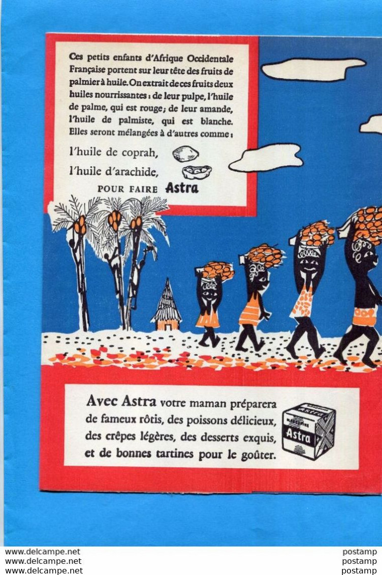 3 Protège Cahiers ""Margarine"-"ASTRA"illustrations Petit Tahitien*-enfants D'A O F-Sénégal - M