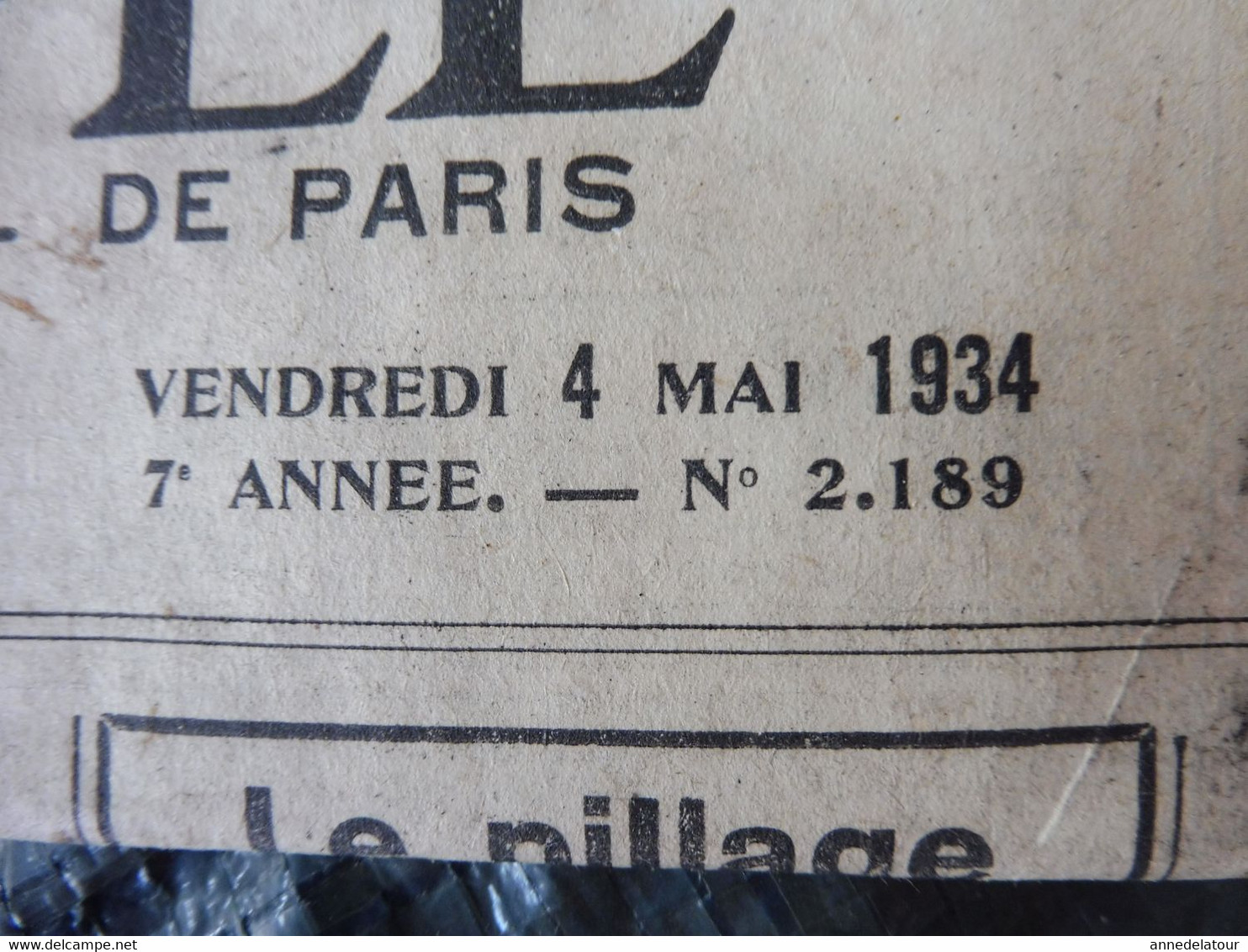 1934 L'AMI DU PEUPLE : Sainte-Anne-d'Auray Aux 240000 Bretons De La Guerre ; Affaire Frogé ; La Petite-Roquette; Etc - Testi Generali