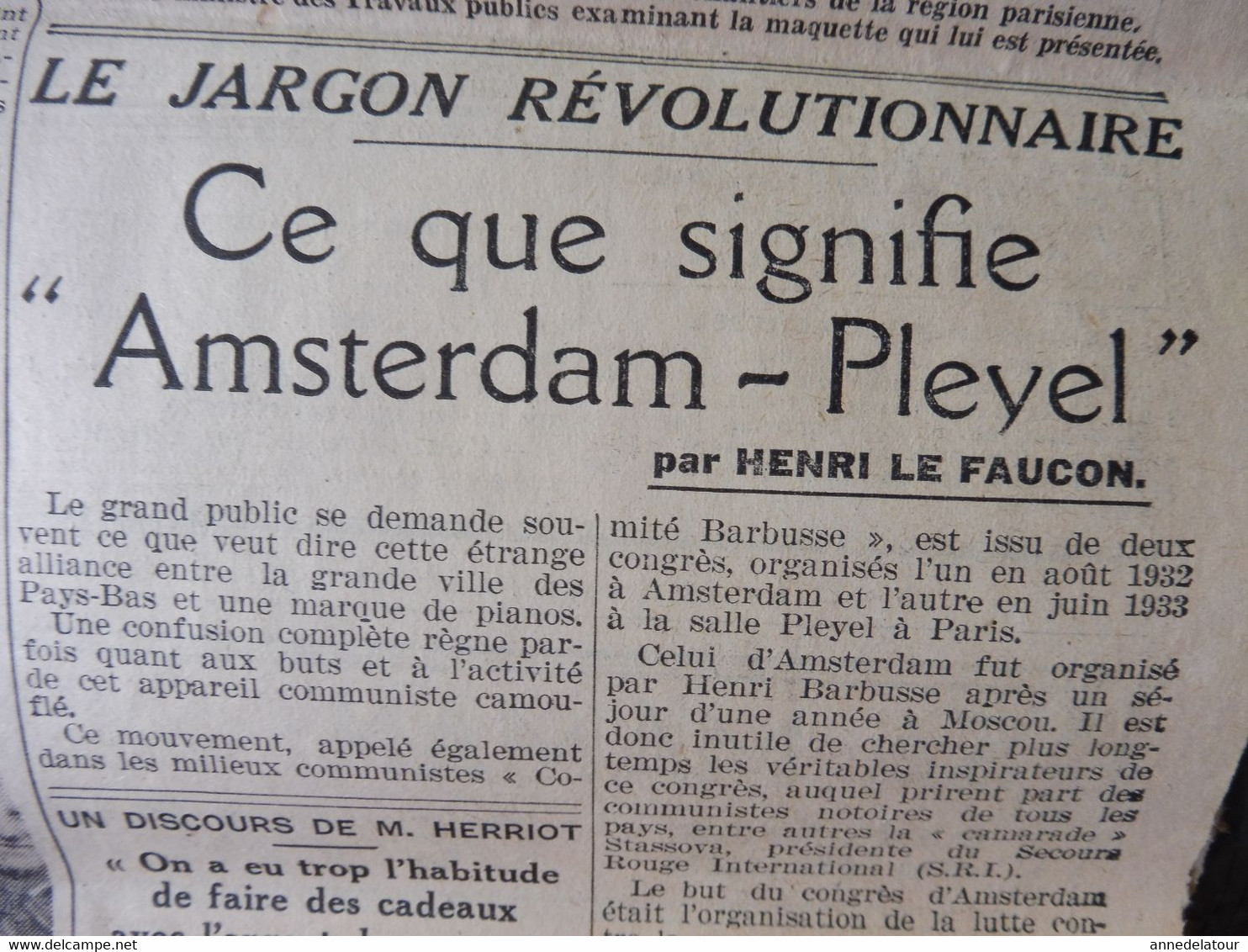 1935 L'AMI DU PEUPLE : Armée De L'Air De L'URSS ; Amsredam-Playel ; GALUPIN, Médium à Trayas-les-Flots; Laval; Etc - Testi Generali