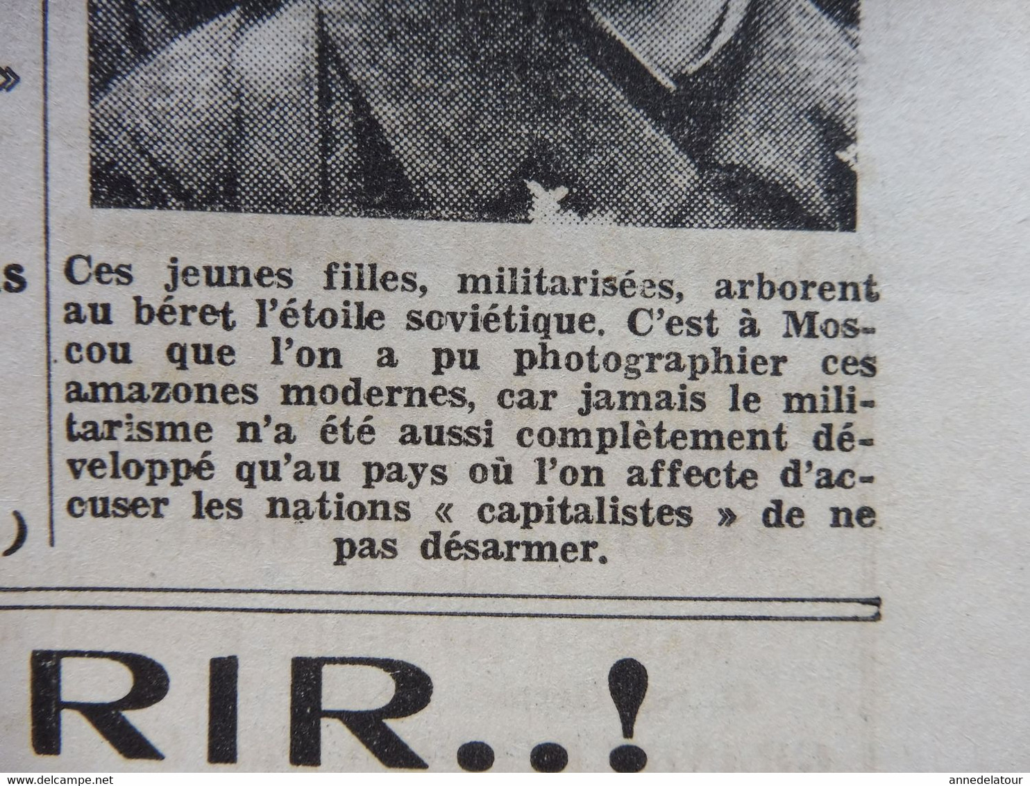 1935 L'AMI DU PEUPLE:  Jeunesse Rouge Féminine ; Dessin Chancel ; Croix De Feu à Mondeville ; Sympathicothérapie ; Etc - Allgemeine Literatur