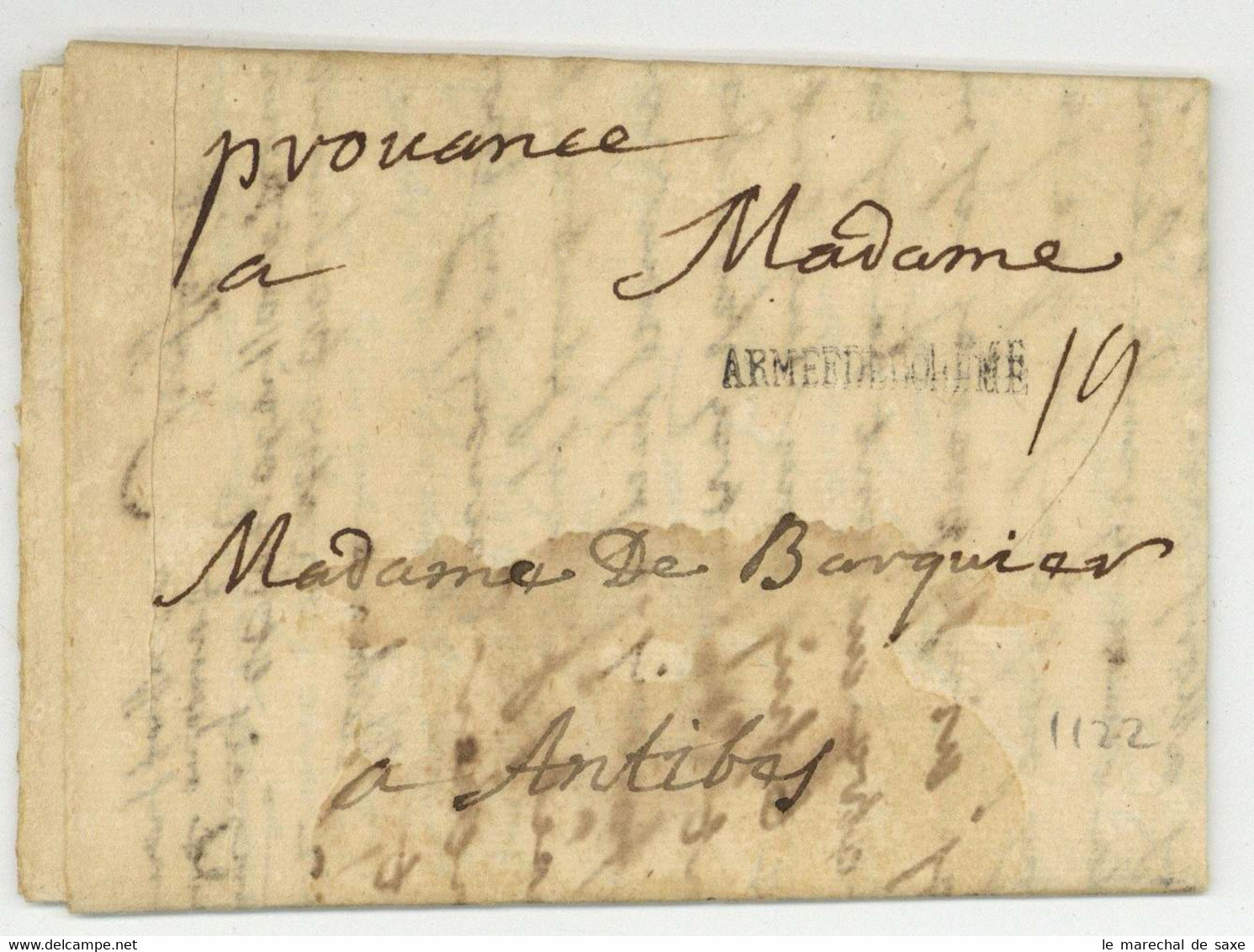 ARMEE DE BOHEME 1742 Pisek Tcheque Regiment De Piemont Suffret Barquier Guerre Succession Erbfolgekrieg - Army Postmarks (before 1900)