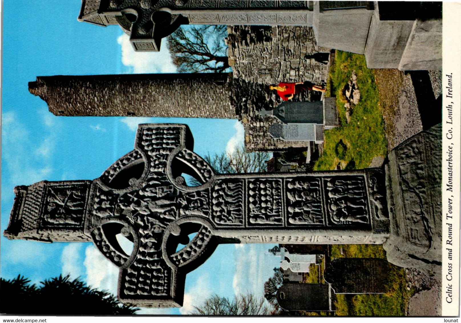 IRLANDE - Celtic Cross And Round Tower, Monasterboice , Co. LOUTH - Louth