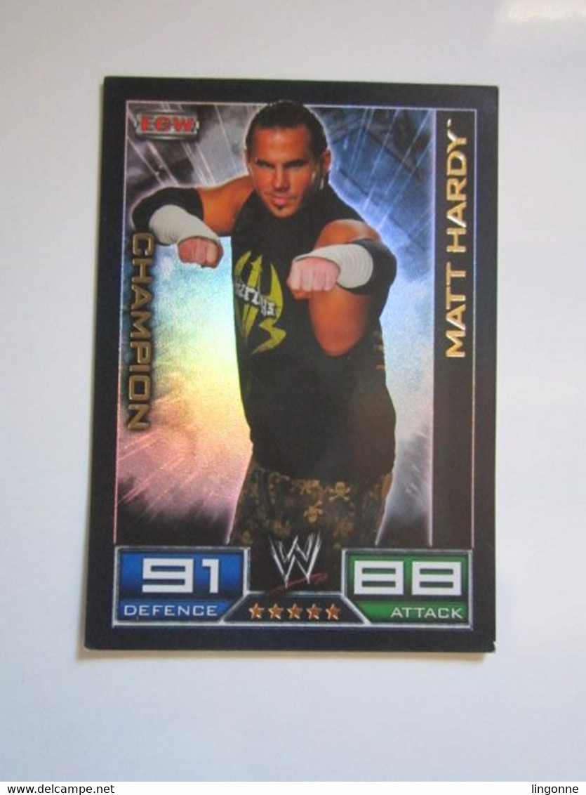 1 Carte De Catch TOPPS SLAM ATTAX  Trading Card Game CHAMPION MATT HARDY - Trading-Karten