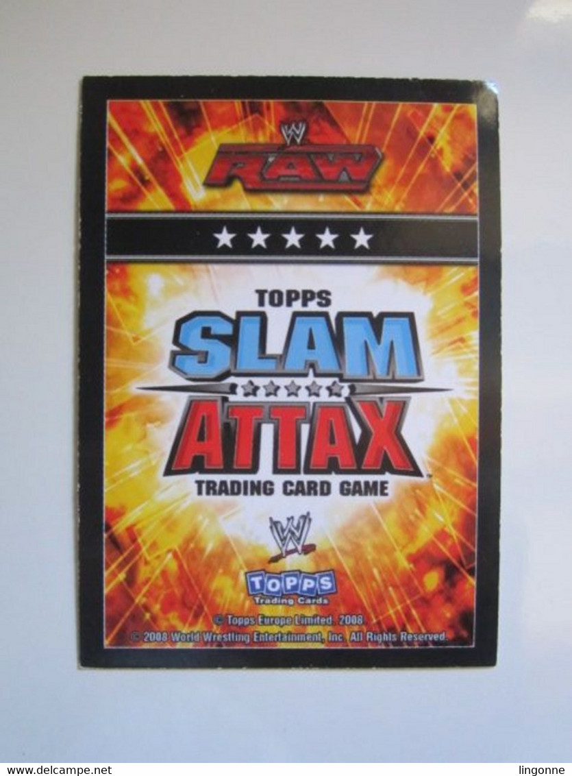 1 Carte De Catch TOPPS SLAM ATTAX  Trading Card Game FINISHING MOVE KANE - Tarjetas