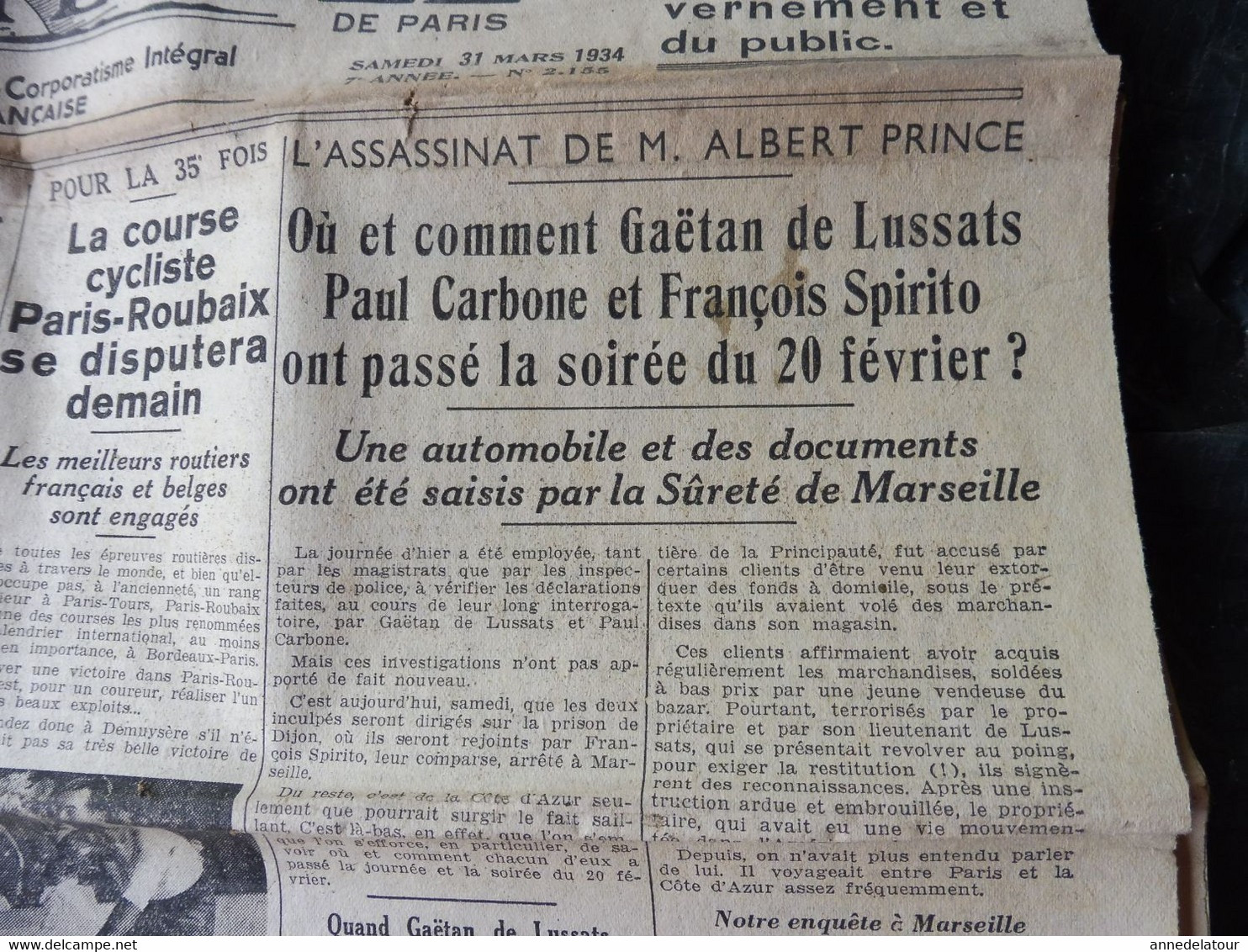 1934 L'AMI DU PEUPLE: Une femme héroïque Dorothy Louise Thomas ;Troubles en Espagne à Somowrostro ; Franc-Maçonnerie;etc