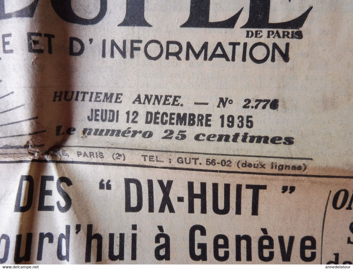 1935 L'AMI DU PEUPLE:Régime Et Hygiène Du Foie ;Terrible Accident D'avion à Croydon ;Guérir Par Sympathicothérapie ; Etc - Testi Generali