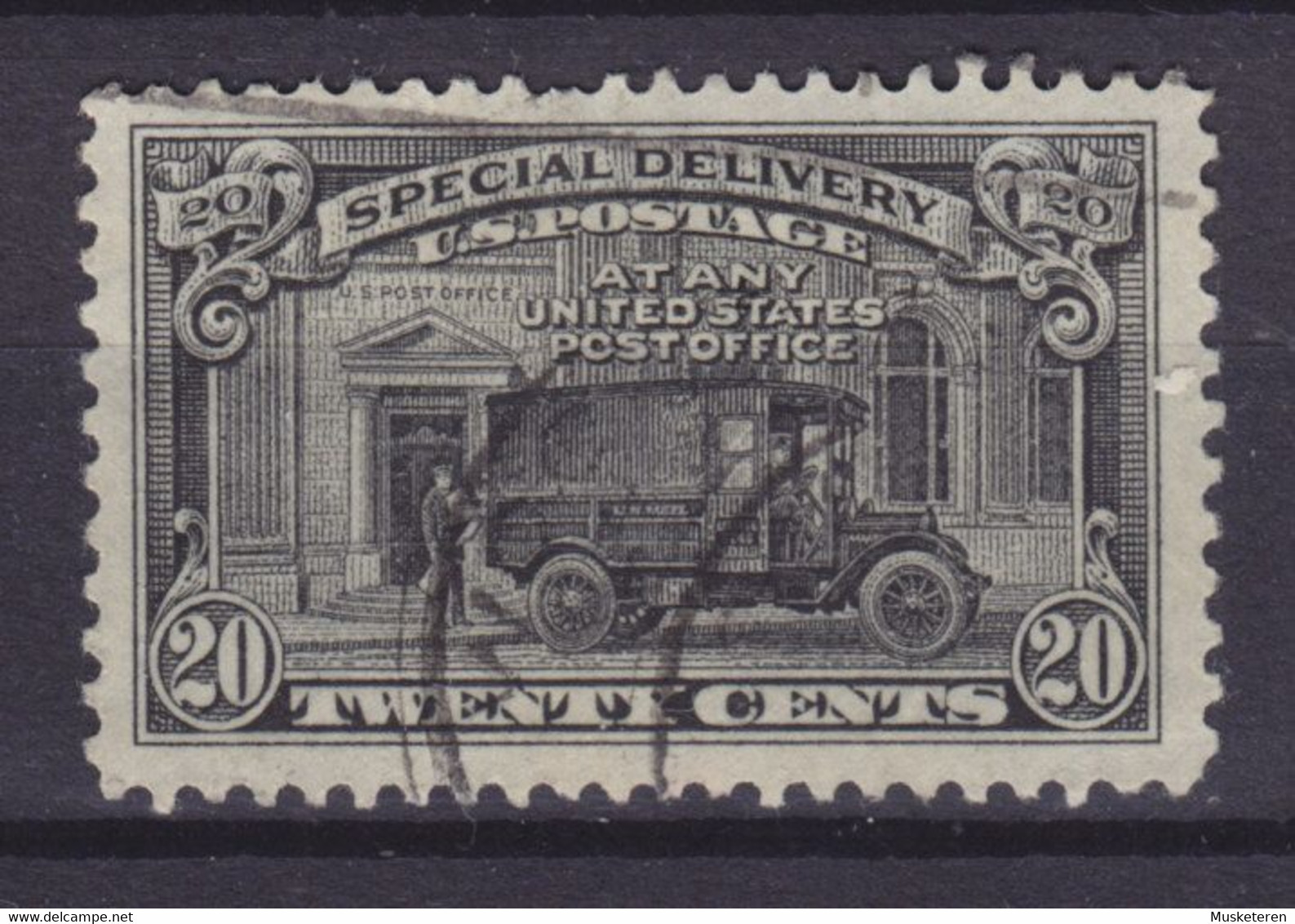 United States 1951 Mi. 297C   20c. Special Delivery Express Postauto Vor Postamt - Express & Einschreiben