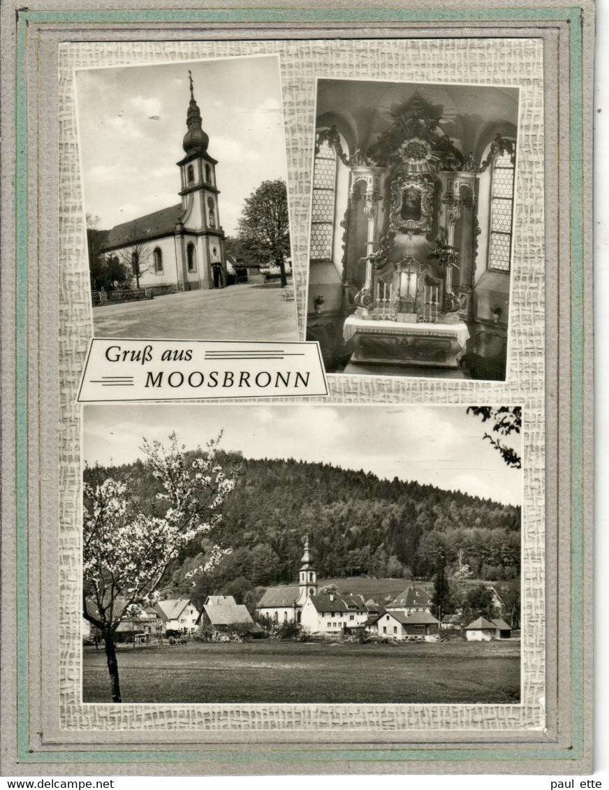 CPSM - (Allemagne-Bade-Wurtemberg) - MOOSBRONN - GRUSS 3 Bilder - 1950 - Gaggenau