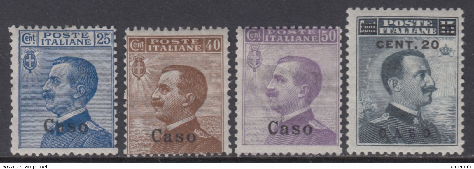 EGEO - CASO- Sassone N. 1-8 Cat. 140 Euro  Linguellati - MNH** - Ägäis (Caso)