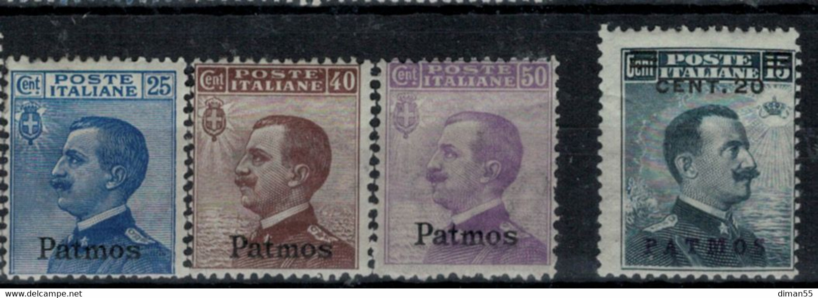 EGEO - PATMOS - Sassone N. 1-8 Cat. 146 Euro  Linguellati - MNH** - Egée (Patmo)