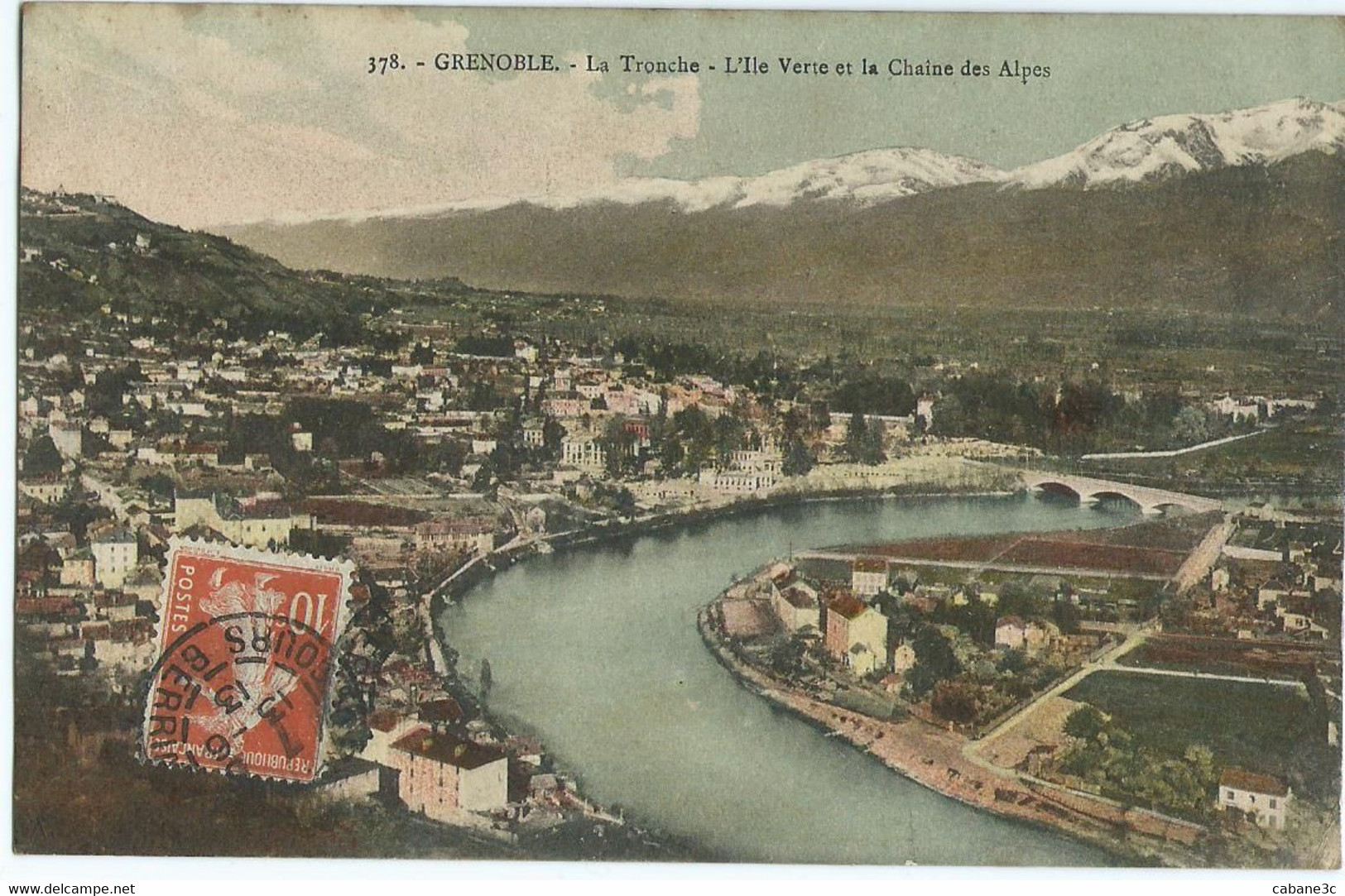 GRENOBLE La Tronche L'Ile Verte Et La Chaîne Des Alpes - La Tronche