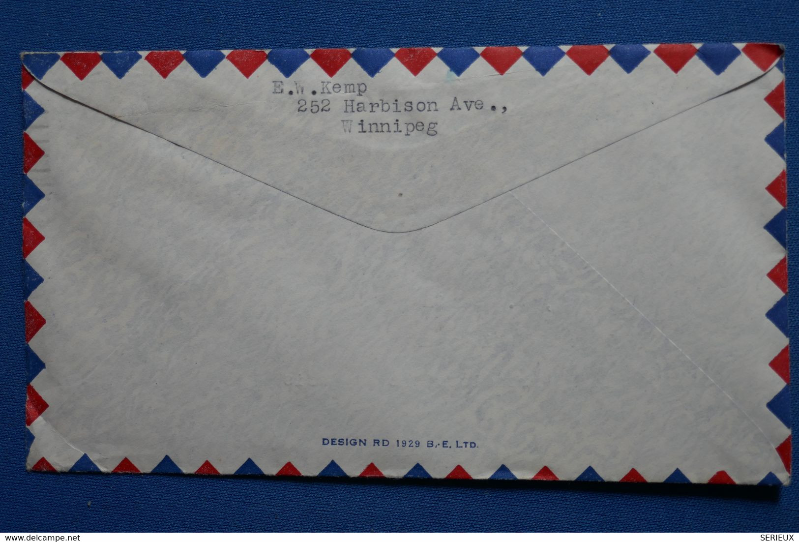 Y7 CANADA  BELLE LETTRE   1951 WENIPEG   POUR  PARIS+ AFFRANCH PLAISANT - Briefe U. Dokumente