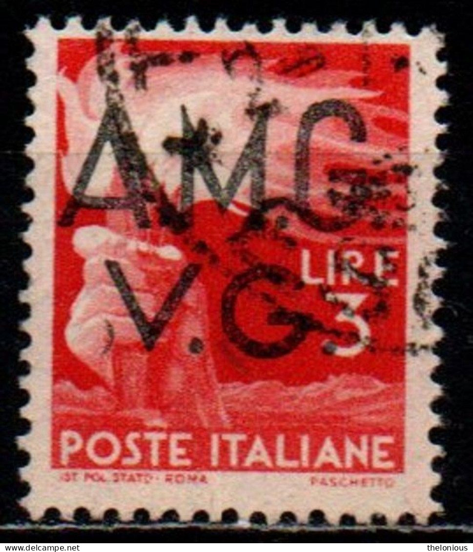 # 1945 - AMG - Venezia Giulia - Serie Democratica 3 Lire Usato - Oblitérés