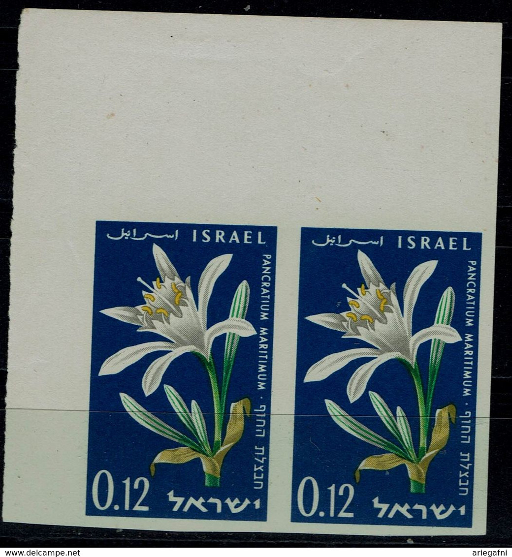 ISRAEL 1960 INDEPENDENCE DAY STAMP OF PAIR IMPERF MNH VF!! - Geschnittene, Druckproben Und Abarten