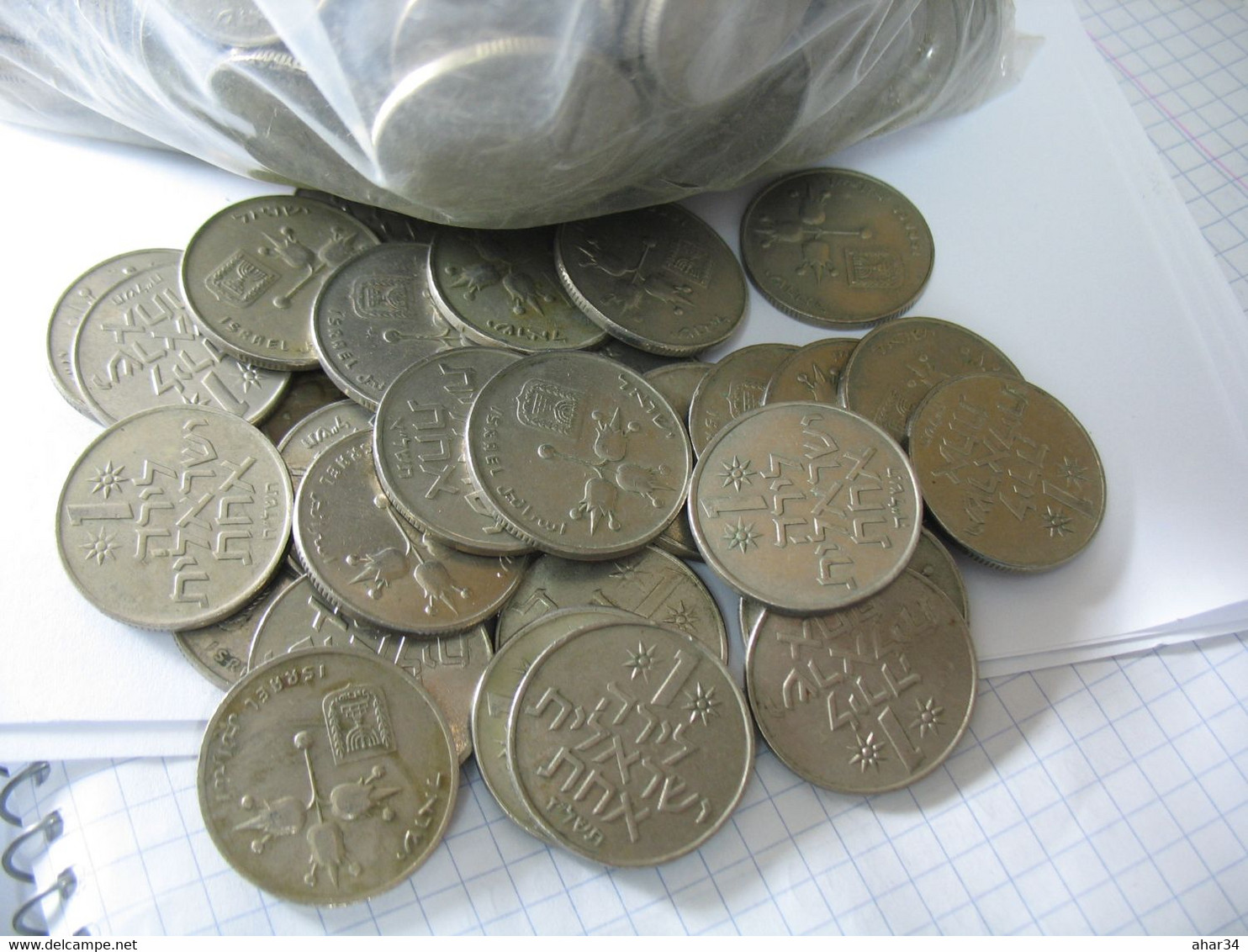 TEMPLATE LISTING ISRAEL  LOT OF  10 COINS 1  LIRA       COIN. - Otros – Asia