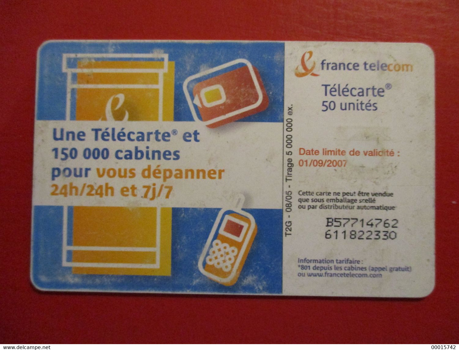 PHONECARD - FRANCE TELECOM TELECARTE 50 UNITES    D-0086 - Unclassified