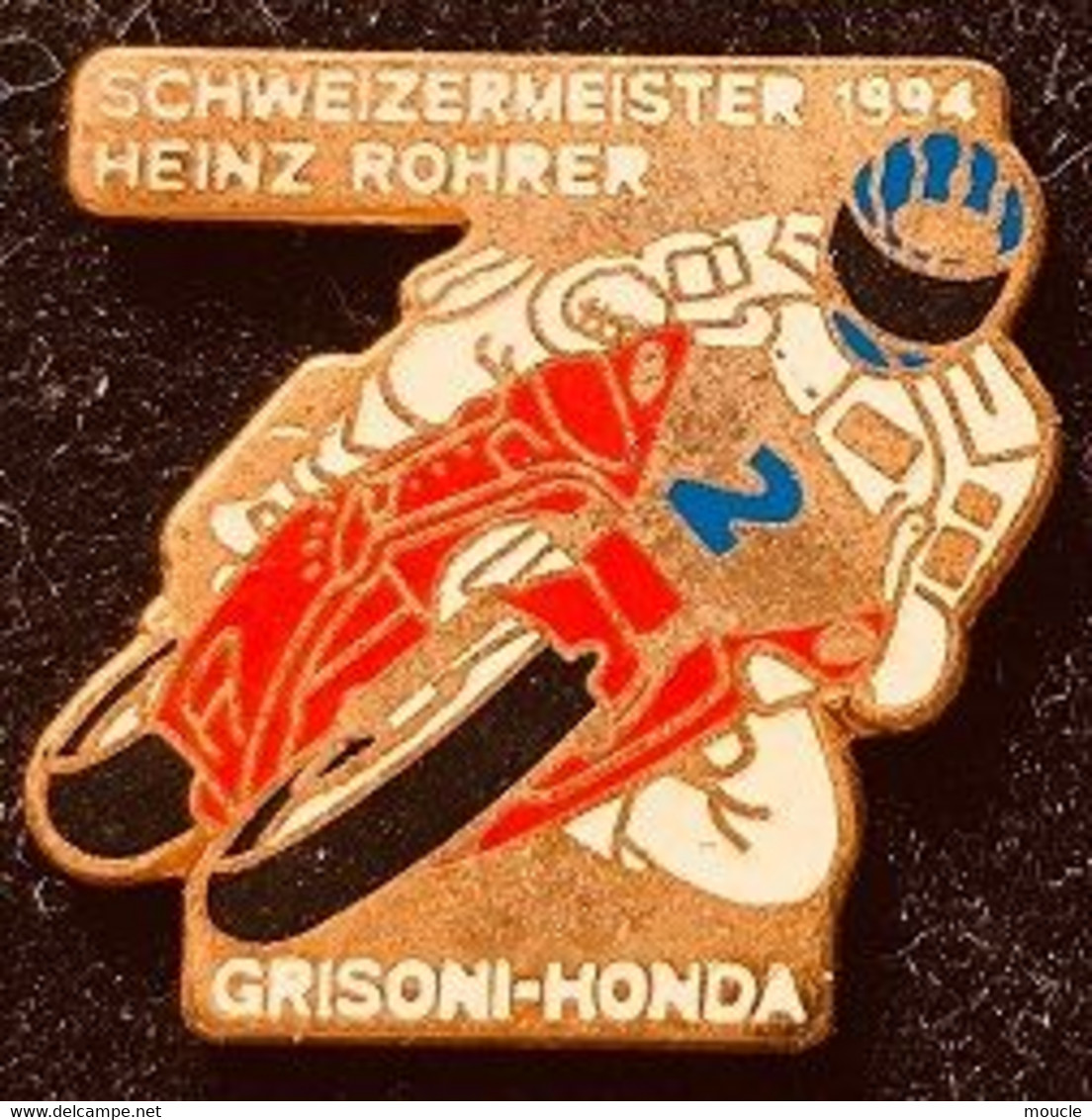 MOTO N°2 - SCHWEIZERMEISTER 1994 - GRISONI - HONDA - CHAMPIONNAT SUISSE - HEINZ ROHRER - CASQUE -   (27) - Motos