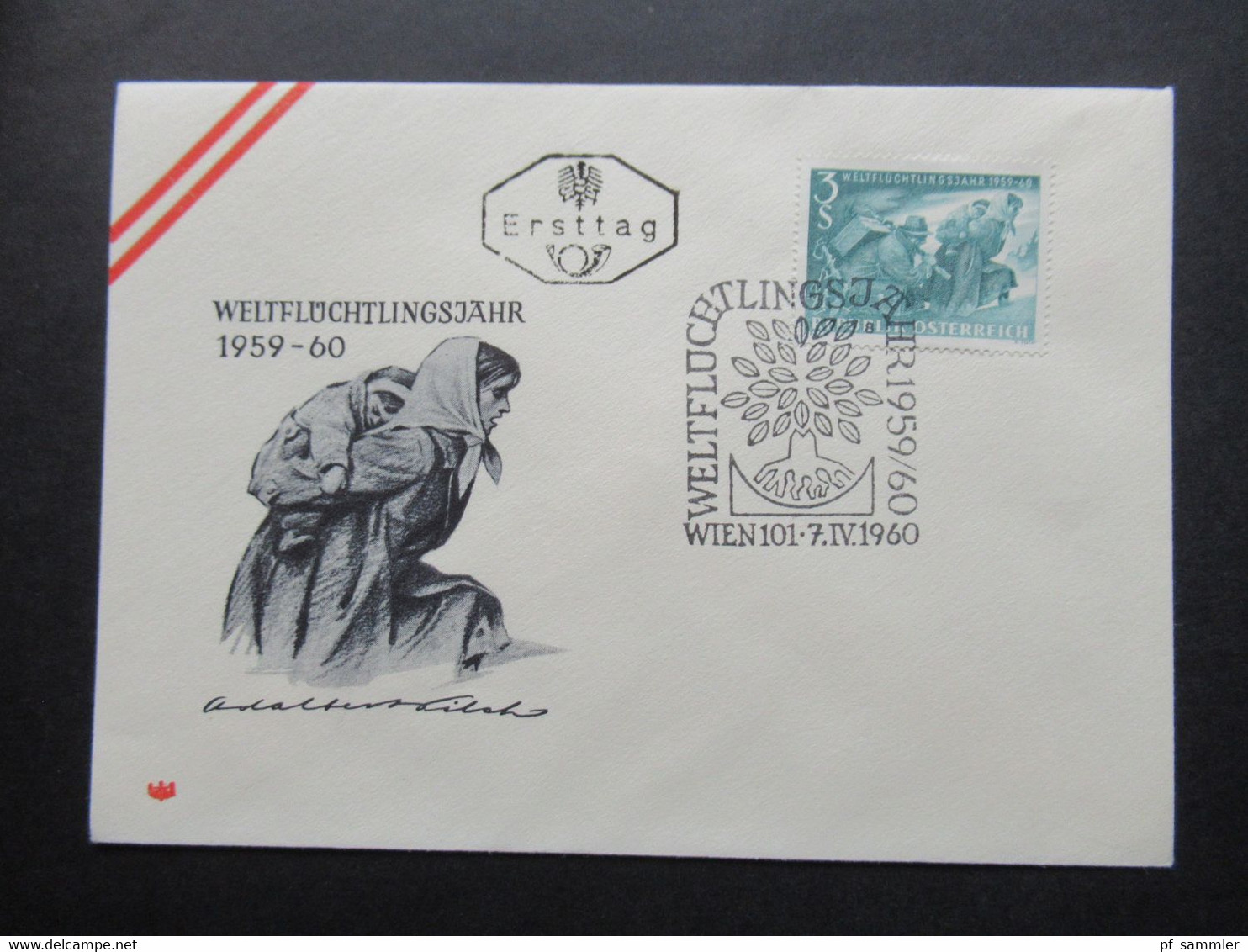 Österreich 1948 - 1960 FDC / Sonderstempel / Sonderbelege teils 4er Blocks und Randstücke hoher Katalogwert!! 84 Belege