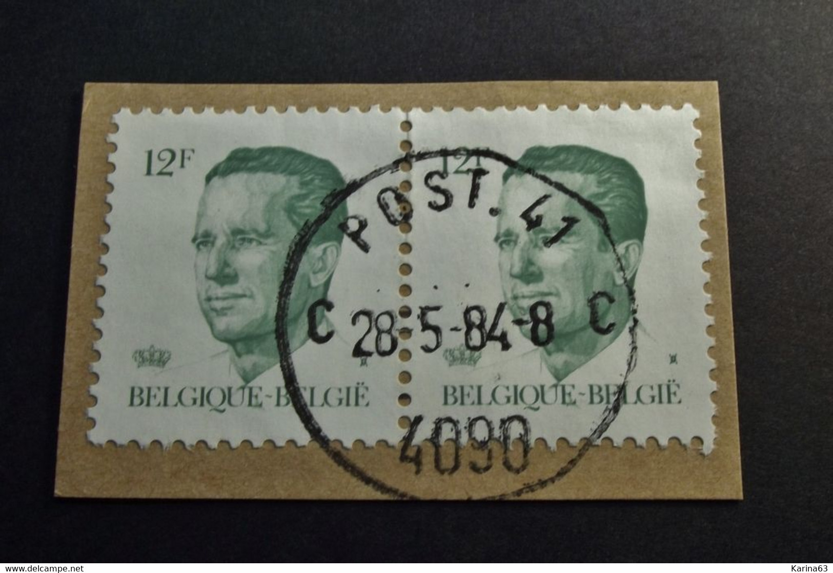 Belgie Belgique  -  Militaire Poststempel 4090 - Post 41 Op Fragment - Marques D'armées