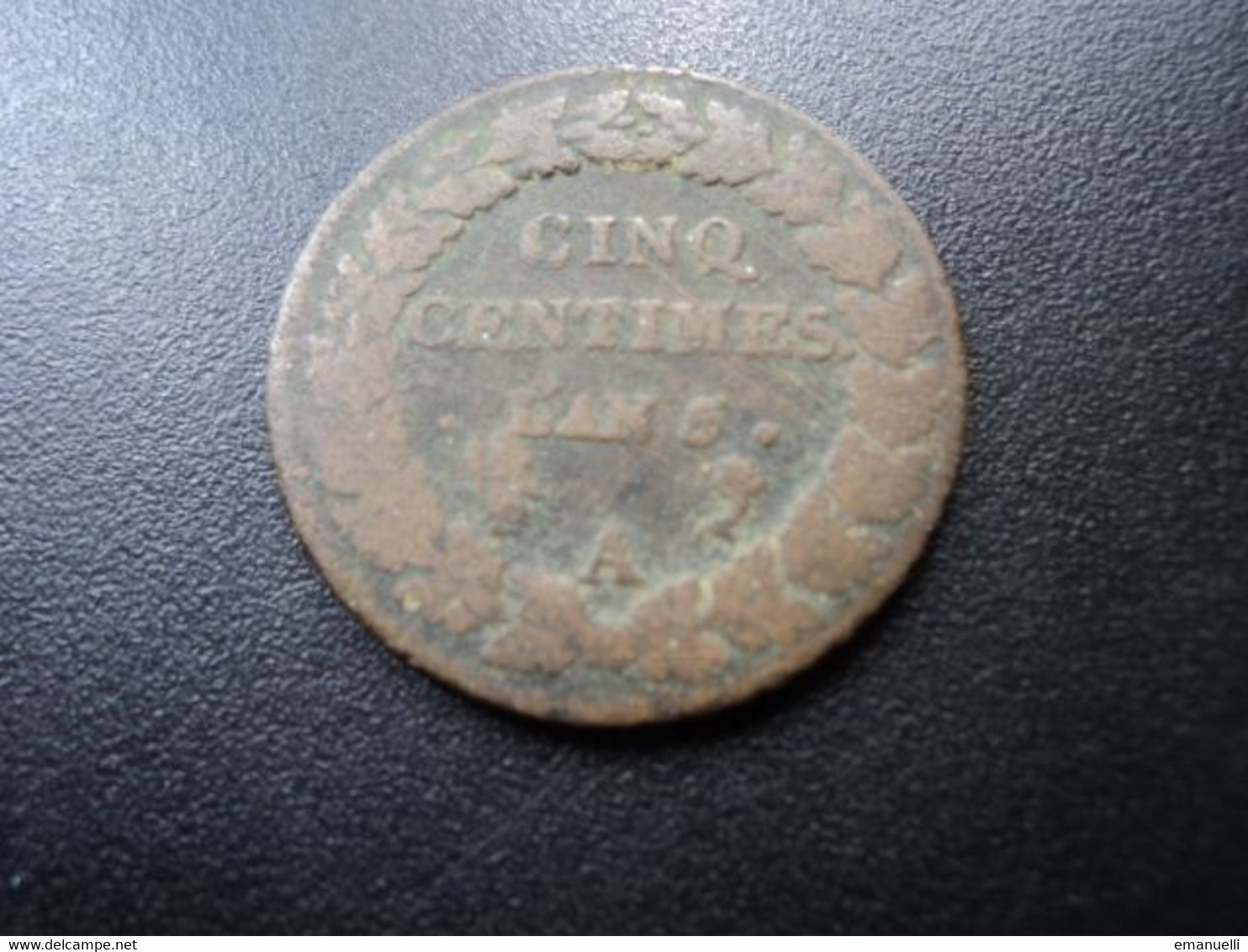 FRANCE : CINQ CENTIMES  L'AN 6 / 5 A *  F.115.18 /G.126 /  KM 640.1      TB - 1795-1799 French Directory