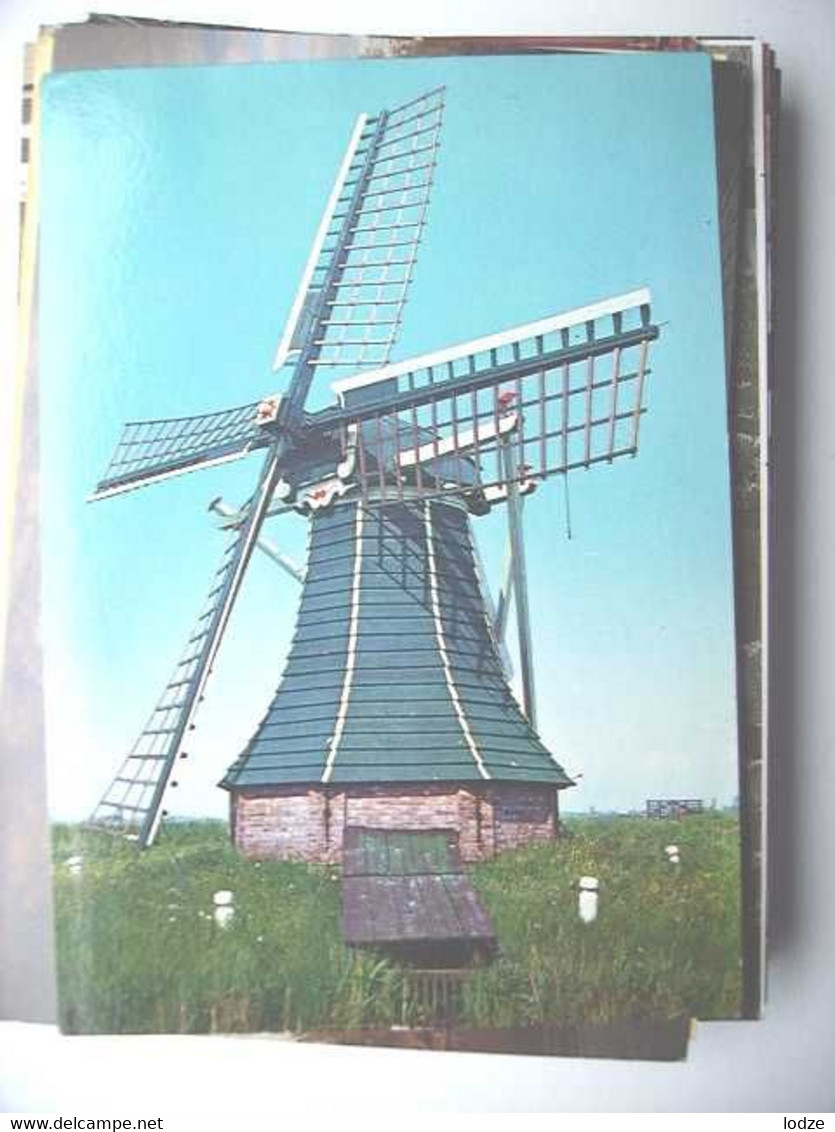 Nederland Holland Pays Bas Workum Met Ybema's Molen - Workum