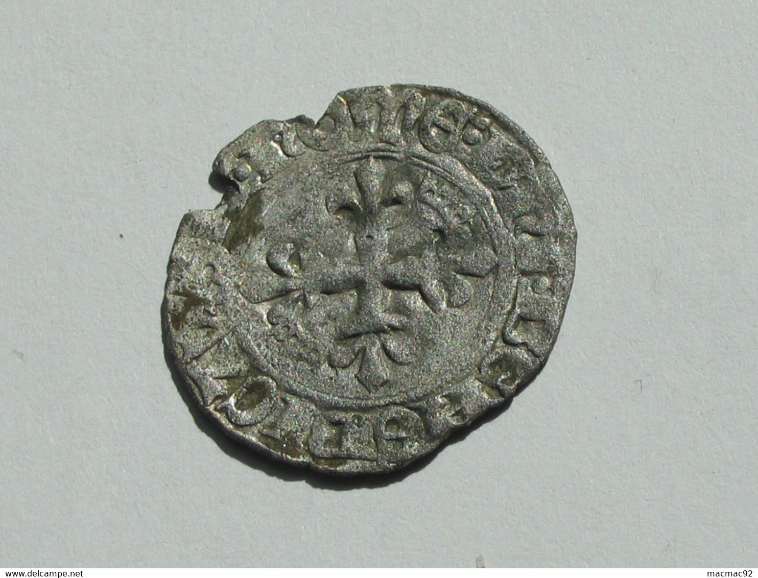 Monnaie Royale En Argent - CHARLES VI - Gros Dit Florette Vers 1417  ***** EN ACHAT IMMEDIAT ***** - 1380-1422 Charles VI Le Fol