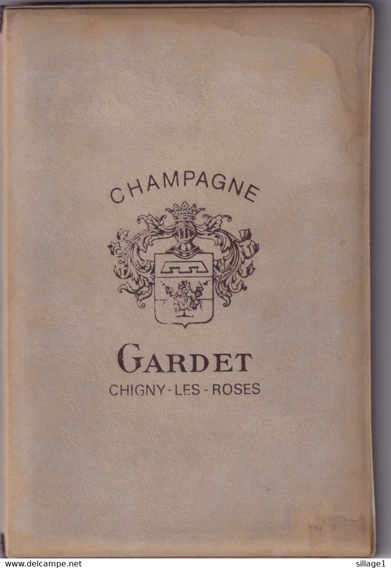 Chigny-Les-Roses (Marne 51) Champagne GARDET - Porte Menu Publicitaire - Champagner & Sekt