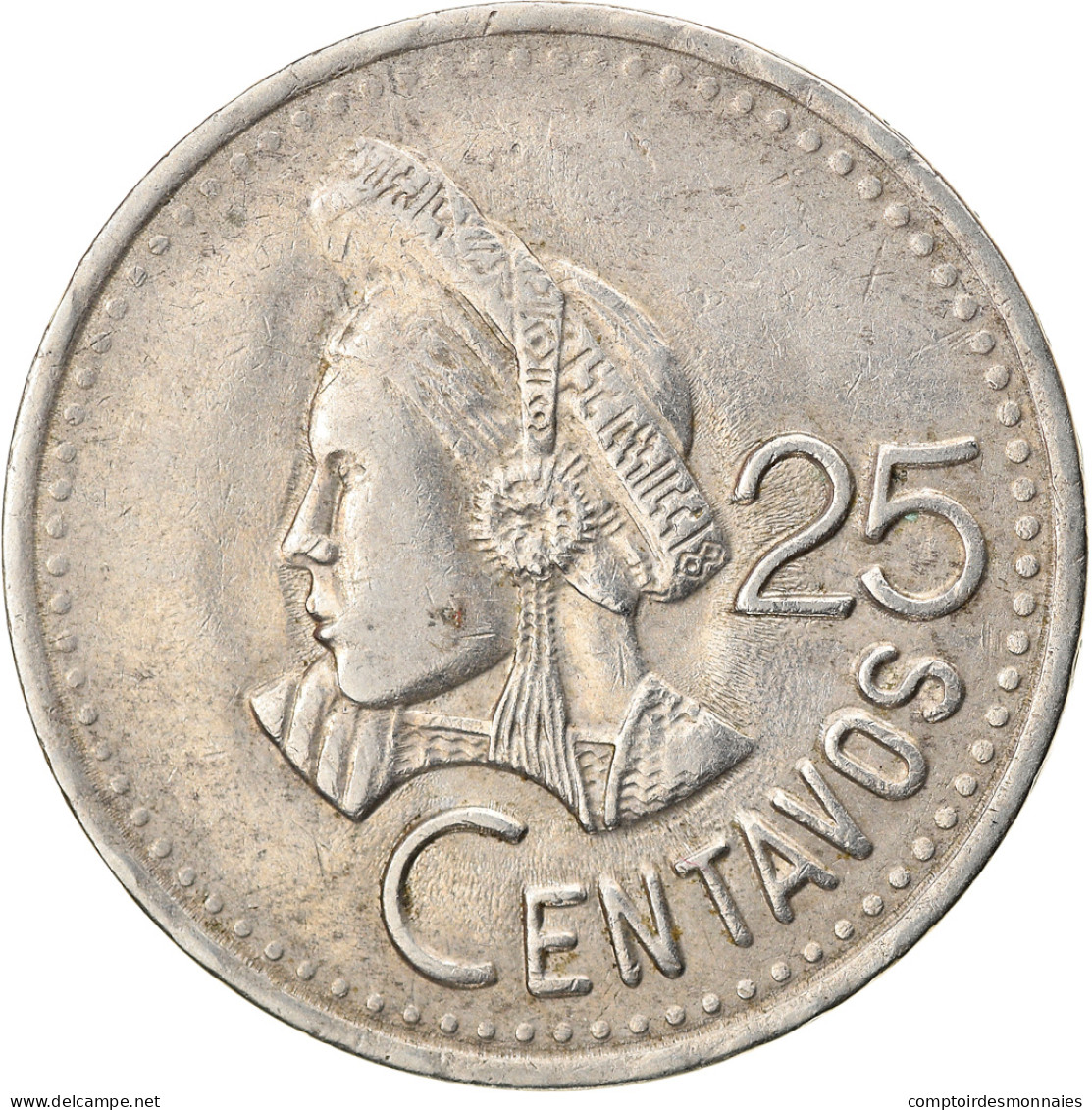 Monnaie, Guatemala, 25 Centavos, 1991, TTB, Copper-nickel, KM:278.5 - Guatemala