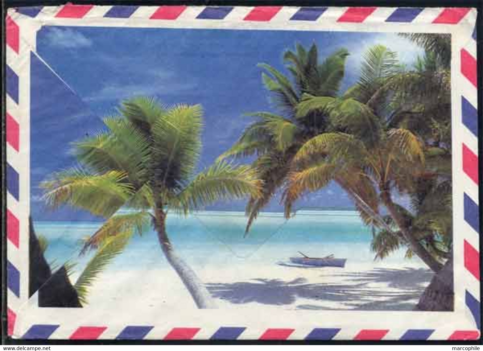 POLYNESIE - ILES SOUS LE VENT - UTUROA / 1984 LETTRE PAR AVION POUR LA FRANCE (ref 8490l) - Storia Postale