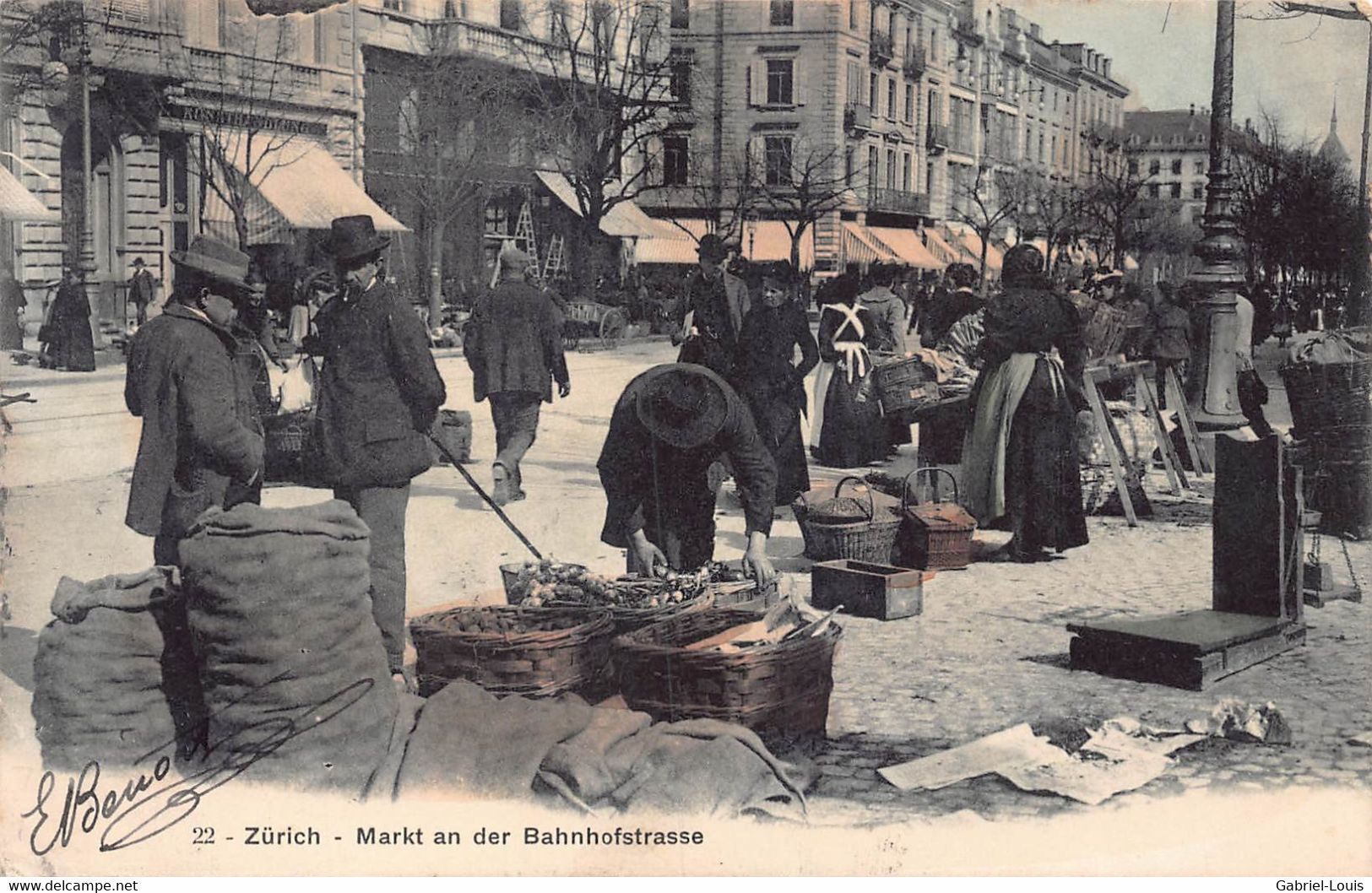 Zürich Markt An Der Bahnhofstrasse - Zürich