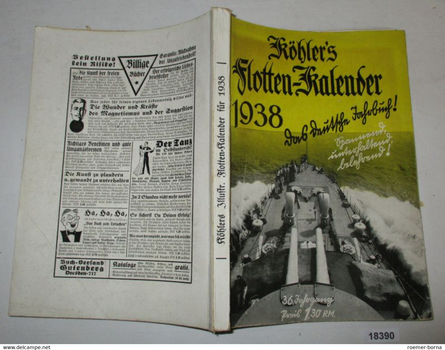 Köhlers Illustrierter Flotten-Kalender 1938 - Kalender