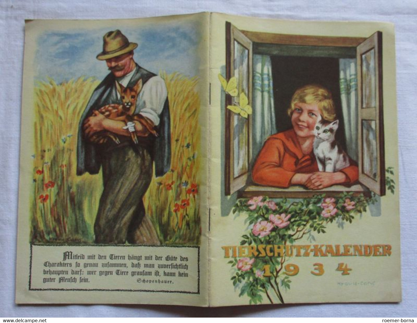 Tierschutz-Kalender 1934 - Calendars