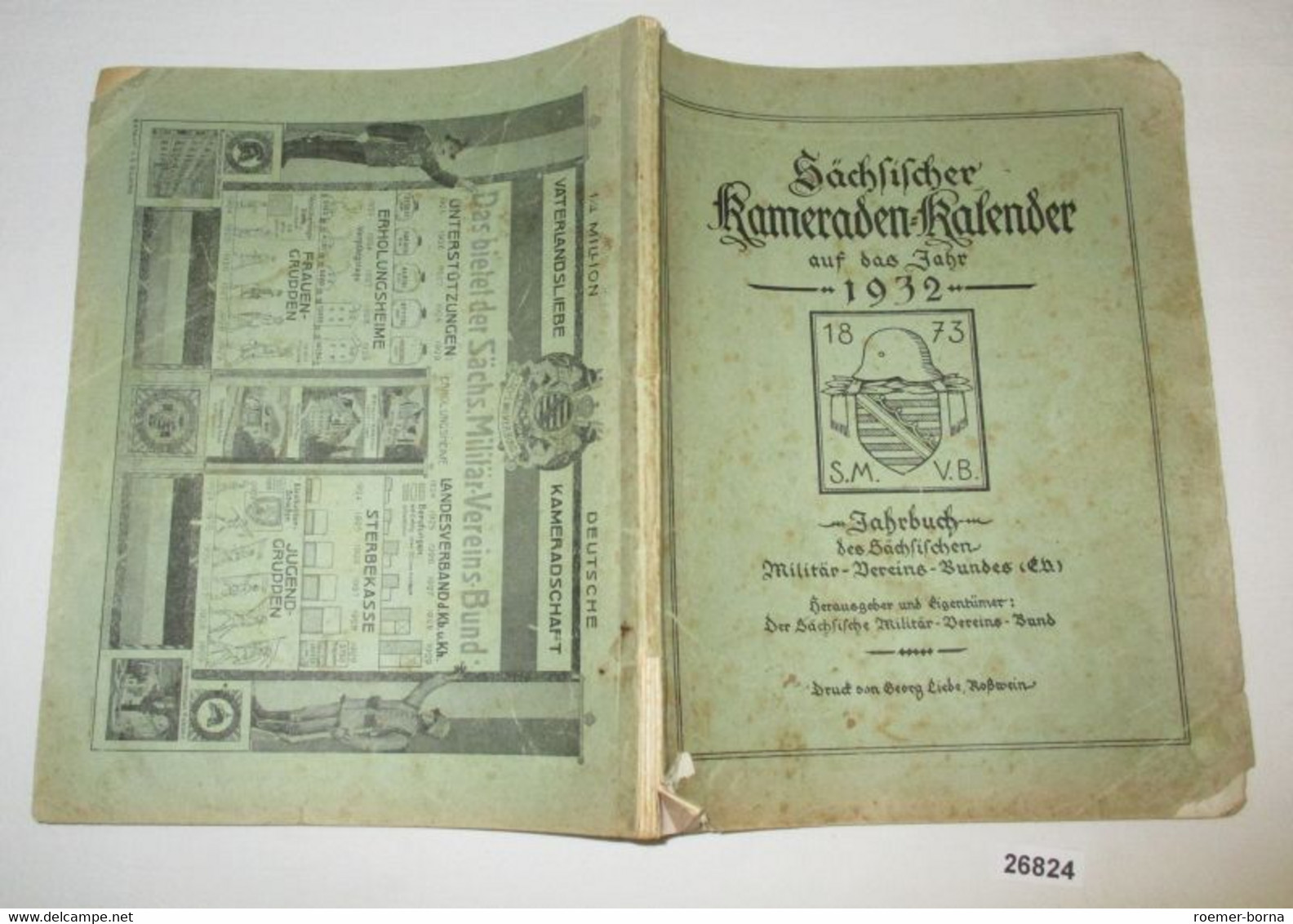 Sächsischer Kameraden-Kalender Auf Das Jahr 1932 - Calendars