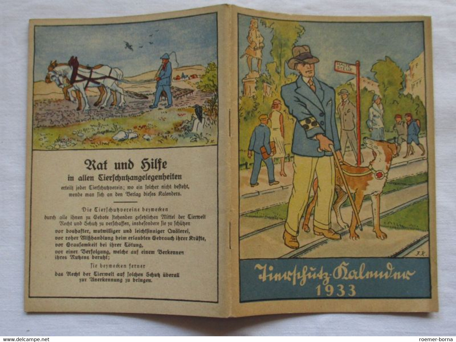 Tierschutzkalender 1933 - Calendars