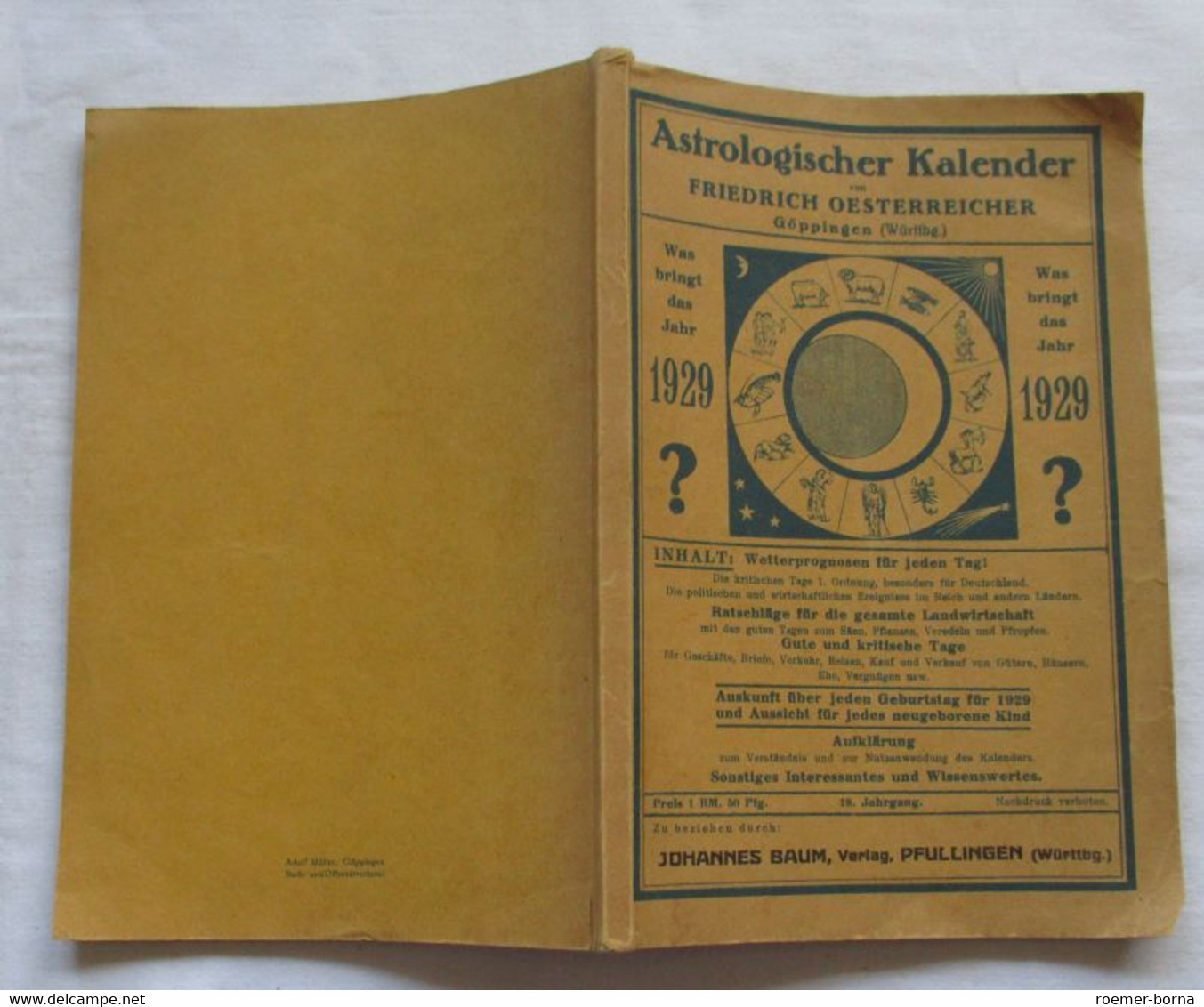 Astrologischer Kalender - Was Bringt Das Jahr 1929? - Calendars