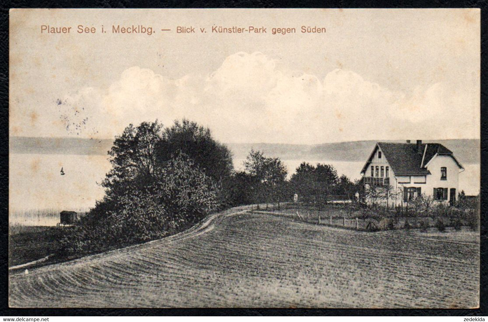 F0236 - Plau Am See - Künstler Park - Verlag O.v. Schwanewedel - Bahnpost Wismar Neustadt - Plau