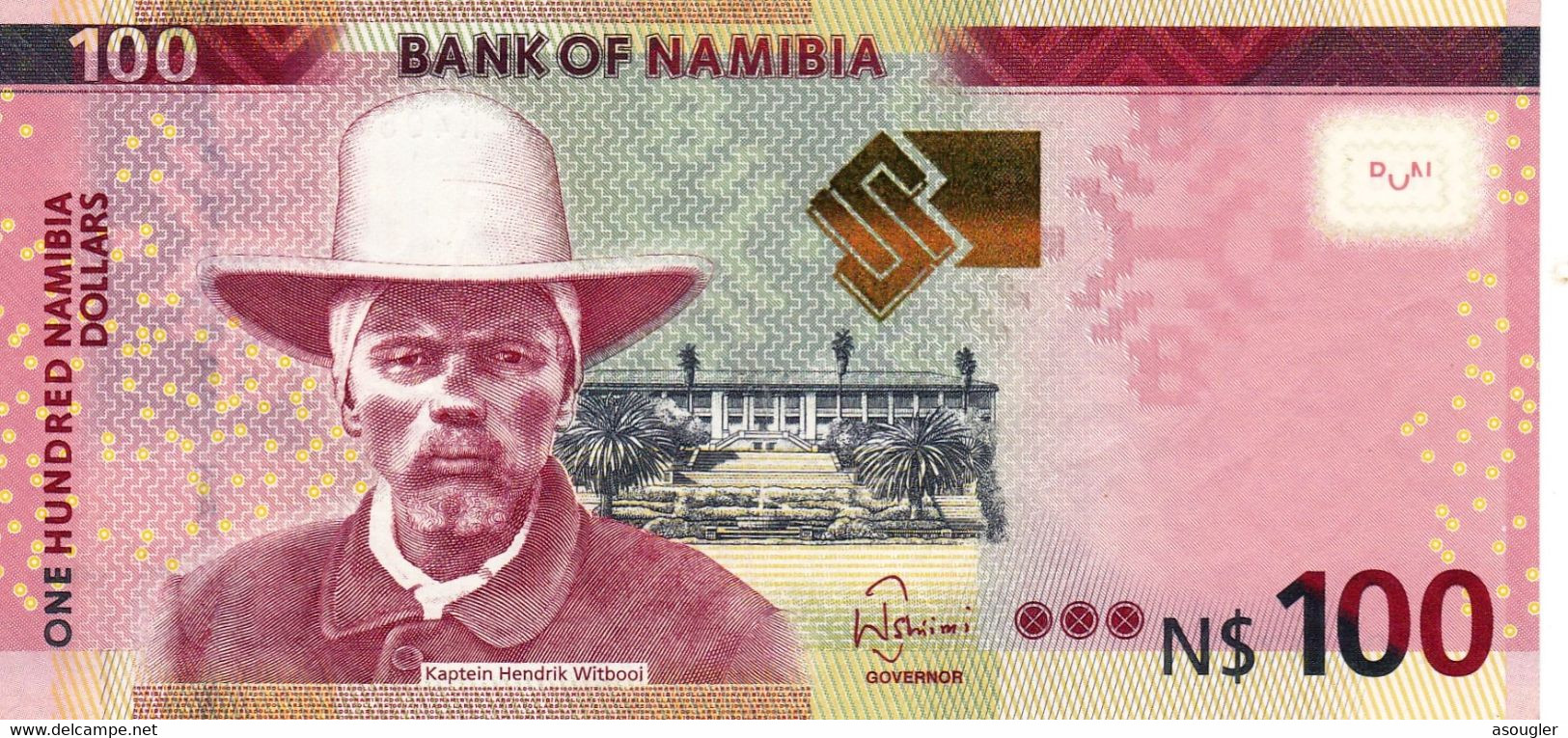 Namibia 100 Namibia Dollars 2012 EXF P-14 "free Shipping Via Registered Air Mail" - Namibie