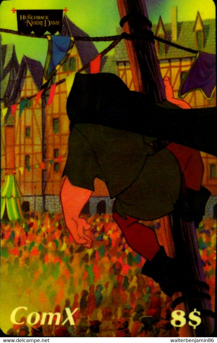 SCHEDA TELEFONICA PHONECARD U.S.A DISNEY COMX THE HUNCHBACK OF NOTRE DAME - Collections